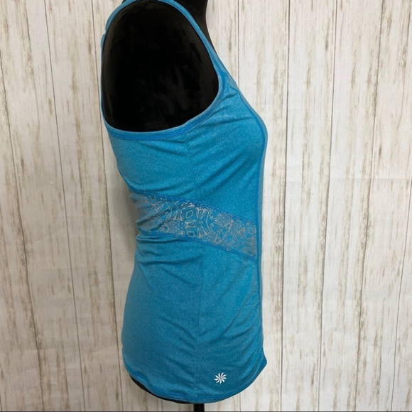 ATHLETA Northern Lights blue reflective tank top size xs - Picture 5 of 9